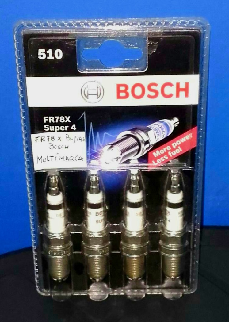 Bujías Encendido BOSCH FR78X Electrodos - Blister x4 Rosario Suspensión - Rosario Suspensión S.R.L.